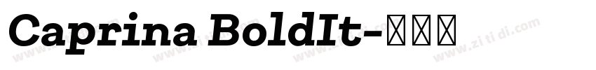 Caprina BoldIt字体转换